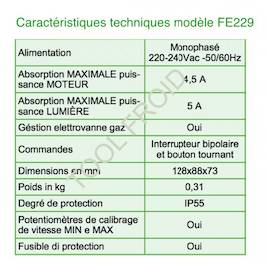 Variateur de vitesse FE229